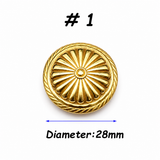 Brass Screw Buttons Leathercraft Screw Rivet Leather Decoration Concho