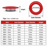 Red Grommets For Fabric Grommet Tool Kit Grommets For Clothing Eyelet Tool