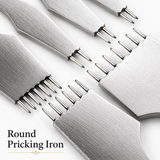 Round Pricking Iron French Prick Iron Prong Hole Piercing Leatherworks