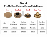Metal Snaps Snap Fasteners Heavy Duty Snaps For Leather Snaps Buttons