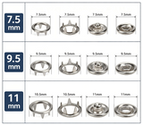 colorful Open Ring Snap Fasteners Open-Ring Grip Snaps Prong Snaps Bebeto Snaps