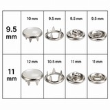Pearl Ring Metal Snaps Prong Ring Metal Snaps Prong Snaps For Baby Bib