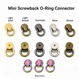 Screw Back Chain Connector Wallet Chain Connect Post Screwback O-Ring