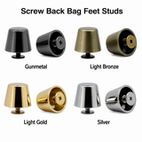 bag feet Alloy Screw Back Spike Purse Handbag Feet Nailhead Stud Flat 