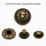 spring metal snaps Antique Snaps Button Bronze Vintage Metal Snaps