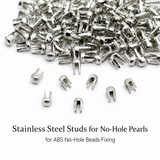500 PCS Nailheads Studs for ABS No Hole Beads Fixing