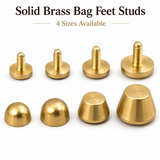  Solid Brass Purse Handbag Feet Purse Handbag Feet Nailhead Round Stud
