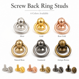 Screw Back O-Ring Studs Nipple Rivet With O-Ring Nipple Nail Assembly Buckle Rings