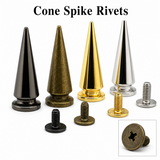 Bullet Punk Spikes Leather Crafts Screw Punk Studs Bullet Cone Spike