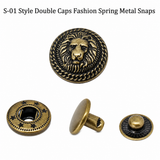 Exquisite Shape Fashion snaps  Antique Snap Button Bronze Vintage Snap