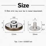 Screw Jeans Button Replacement Jean Buttons Metal Button Kit with Stud