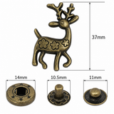 S-03 fashion spring metal snaps Antique Snaps Button Bronze Vintage Metal Snaps