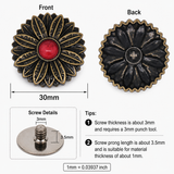 Decoration Screw Buttons Leathercraft Screw Rivet Leather Decoration Concho