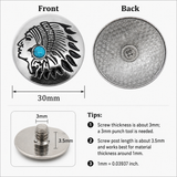 big Screw Buttons Leathercraft Screw Rivet Leather Decoration buttons