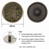 Screw-Back Buttons