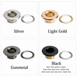 Brass Covered  Grommets Brass Grommets & Washers for Tarps Repair Grommets Eyelets with Washers for Leather