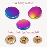 rainbow spring metal snaps Antique Snaps Button Bronze Vintage Metal Snaps