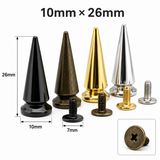 Bullet Punk Spikes Leather Crafts Screw Punk Studs Bullet Cone Spike