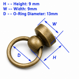 Screw Back O-Ring Studs Nipple Rivet With O-Ring Nipple Nail Assembly Buckle Rings