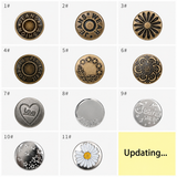 Screw Jeans Button Replacement Jean Buttons Metal Button Kit with Stud