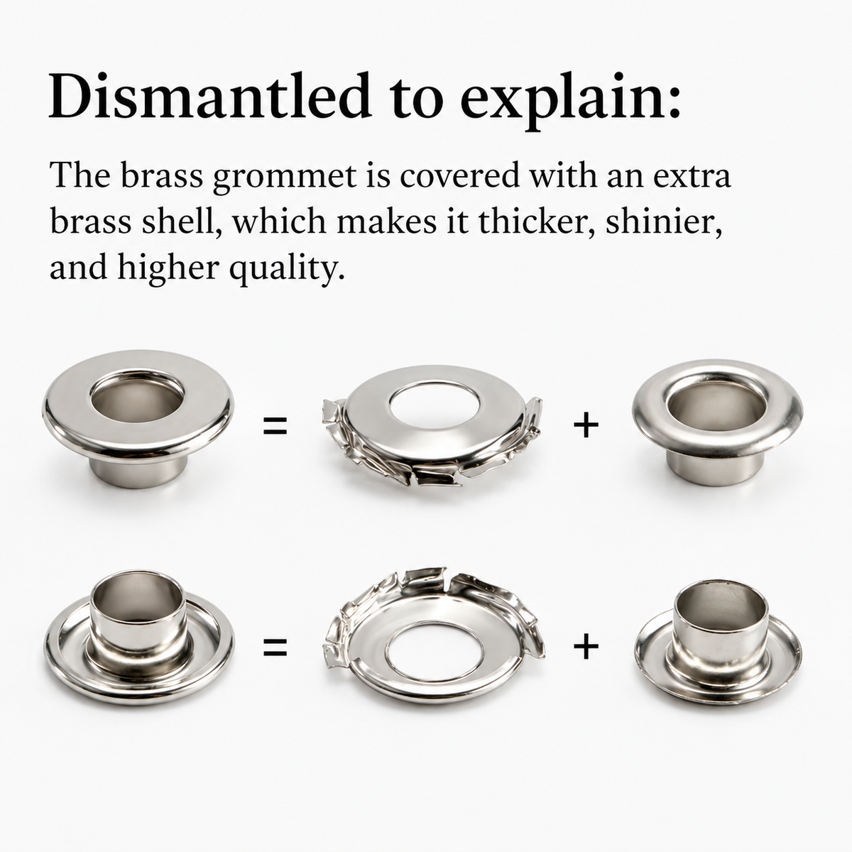 Brass Covered Grommets Brass Grommets & Washers for Tarps Repair ...