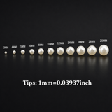 ABS Pearl Beads with Holes Crafts Loose Spacer Bead Assortment