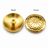 Brass Screw Buttons Leathercraft Screw Rivet Leather Decoration Concho