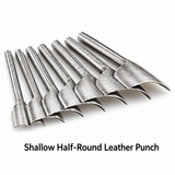 shadow half round punch Leather Craft Tools DIY Leather Punch Shallow Round Circle Leather Craft Half-Round Cutter for Belt Strap 
