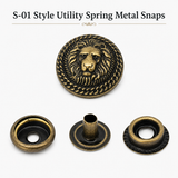 Decorative Snaps Button Antique Snaps Bronze Vintage Leather Fastener 