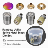 Rainbow Decorative Snaps Button Antique Snaps Bronze Vintage Leather Fastener 