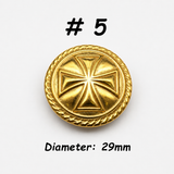 Brass Screw Buttons Leathercraft Screw Rivet Leather Decoration Concho
