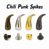 Chili Punk Spikes Screw Punk Studs Punk Rock Cat Claw Studs Spikes Set
