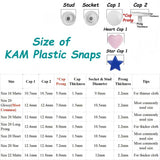 KAM Snap Buttons Plastic Snaps Plastic Snap Fasteners Snap On Clothing