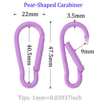 Carabiner Keychain Clip Pear-shaped carabiner D-shaped carabiner Hook-shaped carabiner