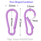 Carabiner Keychain Clip Pear-shaped carabiner D-shaped carabiner Hook-shaped carabiner