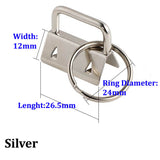 Key Fob Hardware Key Chain Fobs Wristlet Hardware Key Ring for Lanyard