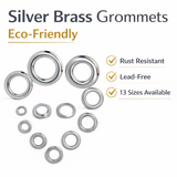 Silver Grommets For Fabric Grommet Tool Kit Grommets For Clothing Eyelet Tool