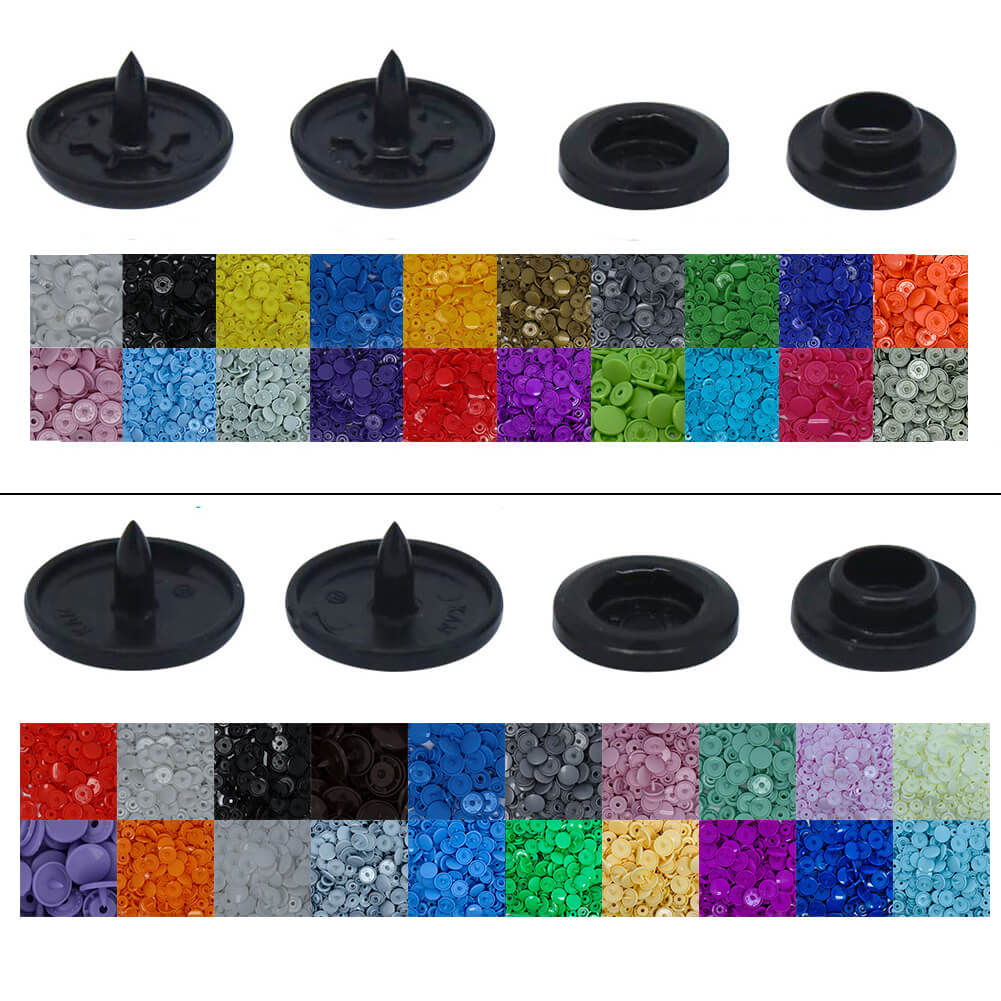 KAM® Size 20 Glossy Plastic Snaps For Clothing Snap KAM Closure