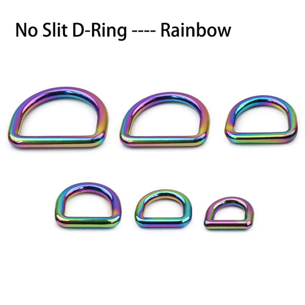 Rainbow NO Split D Rings for Straps Bag Purse Belting Leather D-Ring Leathercraft