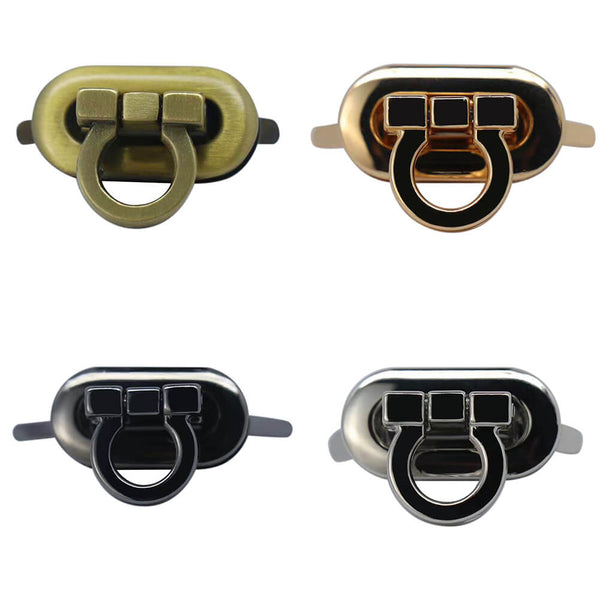 6Pcs Bag Purse Making Metal Frame Kiss Clasp Lock for Purse Making DIY  Craft- Rectangle Resin Beads for Leather Bag Clip (3.15