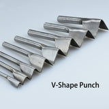v shape punch Leather Craft Cutting Tools V-Shape Punch Cutter Tools for Belts and Straps