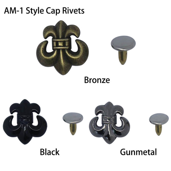 AM-1 Style Cap Rivets Cap Beads Nailhead Decorative Cap Rivet Punk Rivets