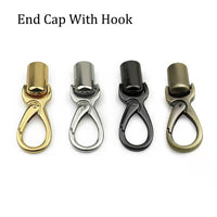 rope end push gate hooks clasps Metal Tassel Cap Swivel Snap Clasp