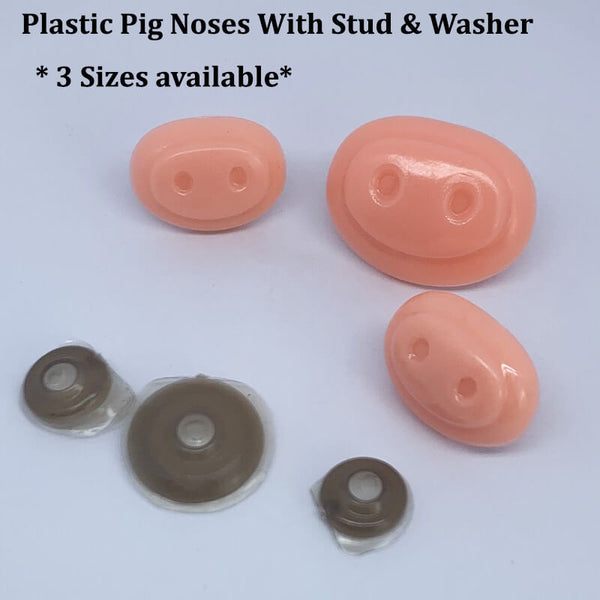Plastic Pig Nose W Washers Crochet Doll Noses Crochet Pig Nose Crochet