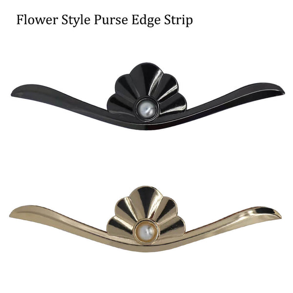 Flower Style Purse Edge Strip alloy purse edging wallet edging bag edging wallet frame edge strip