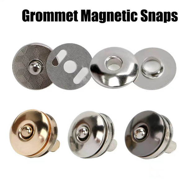grommet magnetic snaps Magnetic Button Clasps Snaps Magnetic Plum Bag  Clasps Button Snaps for Purses – SnapS Tools
