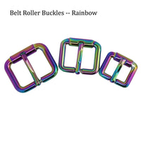 Rainbow Belt Pin Buckle Strap Webbing Roller Buckle Single Prong Buckle