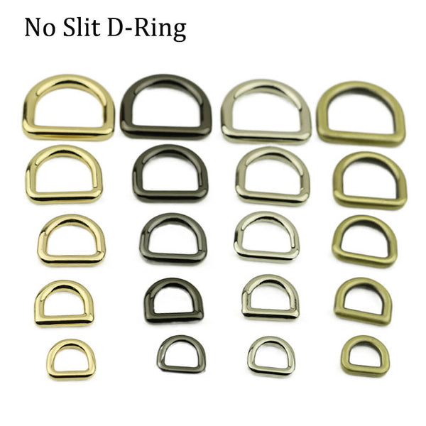 Solid Brass Heavy duty D ring , 1 inch 25mm matte black silver gold D rings  for leatherworking bag belt strap