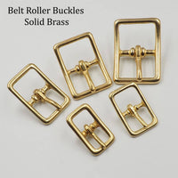 Heavy Duty Solid Brass Belt Buckle Replacement Roller Belt Buckles DIY