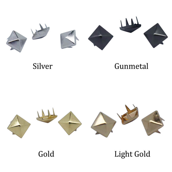 Silver Decorative Metal Clothing Studs. DIY Pronged Studs for